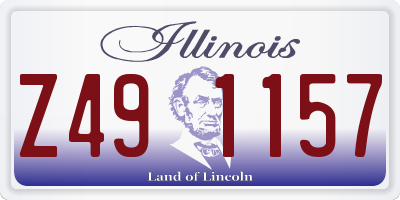 IL license plate Z491157