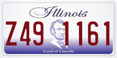 IL license plate Z491161