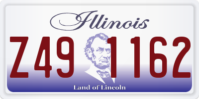 IL license plate Z491162