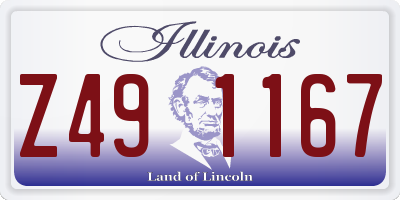 IL license plate Z491167