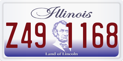 IL license plate Z491168