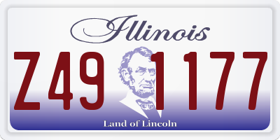 IL license plate Z491177