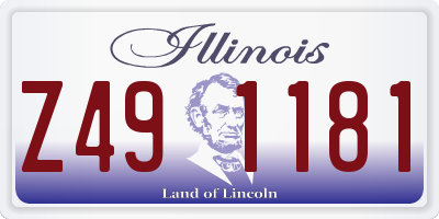 IL license plate Z491181