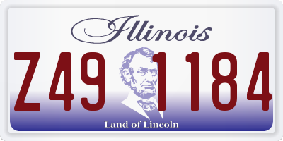 IL license plate Z491184
