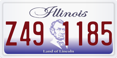 IL license plate Z491185