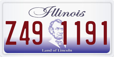 IL license plate Z491191