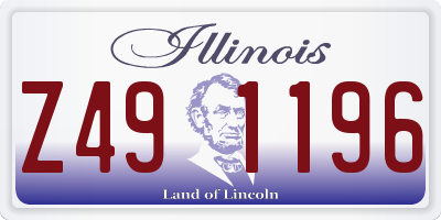 IL license plate Z491196