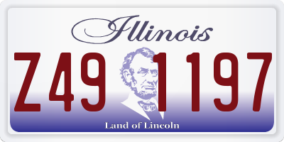 IL license plate Z491197