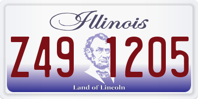IL license plate Z491205