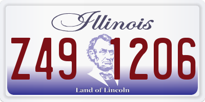 IL license plate Z491206