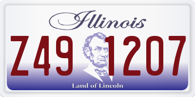 IL license plate Z491207