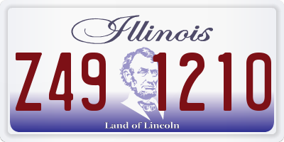 IL license plate Z491210