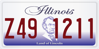 IL license plate Z491211