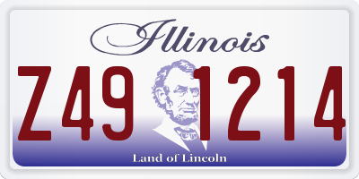IL license plate Z491214