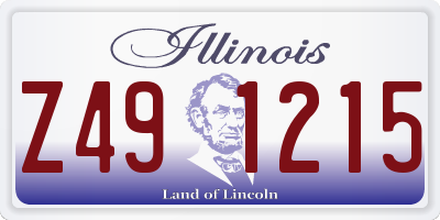 IL license plate Z491215