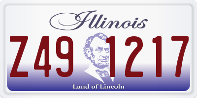 IL license plate Z491217