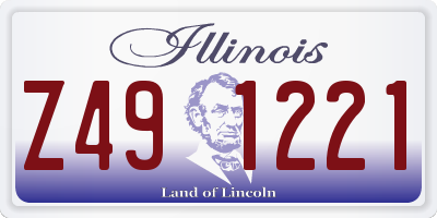 IL license plate Z491221
