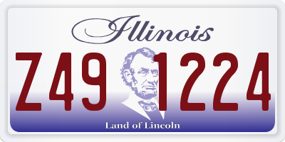 IL license plate Z491224
