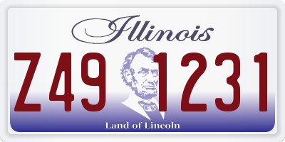 IL license plate Z491231