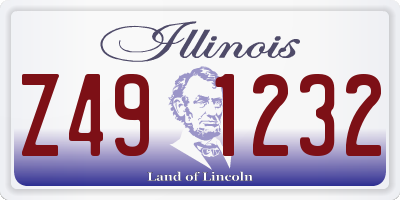 IL license plate Z491232