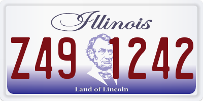 IL license plate Z491242