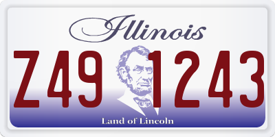 IL license plate Z491243