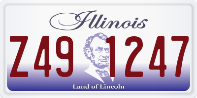 IL license plate Z491247
