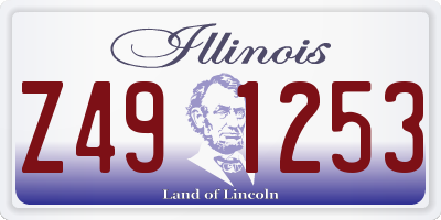 IL license plate Z491253