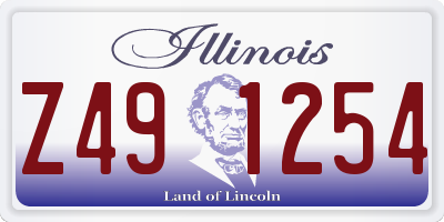 IL license plate Z491254