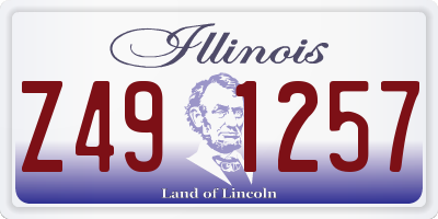 IL license plate Z491257