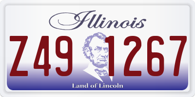 IL license plate Z491267