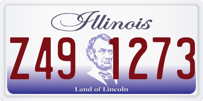 IL license plate Z491273