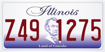 IL license plate Z491275