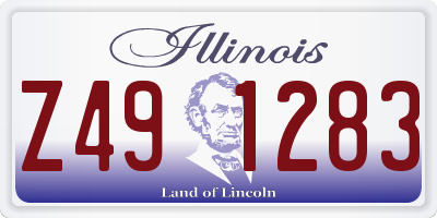 IL license plate Z491283