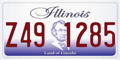 IL license plate Z491285