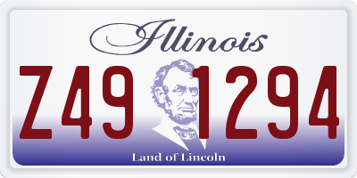 IL license plate Z491294