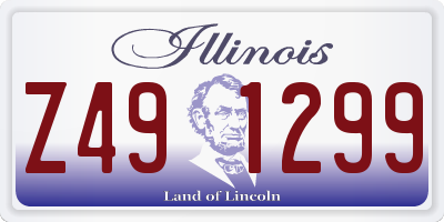 IL license plate Z491299