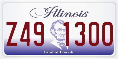IL license plate Z491300