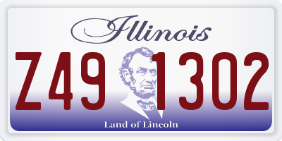 IL license plate Z491302