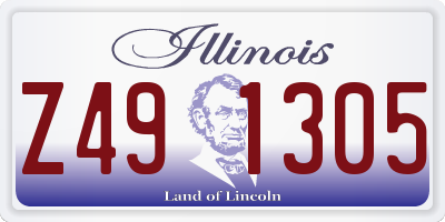 IL license plate Z491305