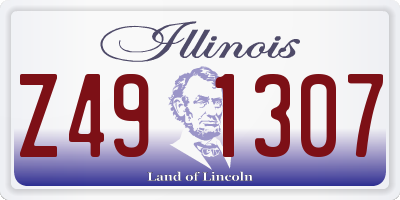 IL license plate Z491307