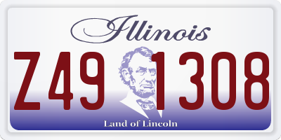 IL license plate Z491308