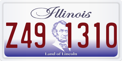 IL license plate Z491310