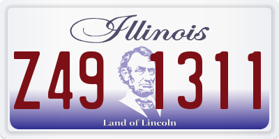 IL license plate Z491311