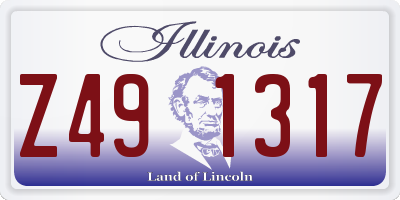IL license plate Z491317