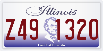 IL license plate Z491320