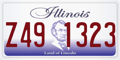 IL license plate Z491323