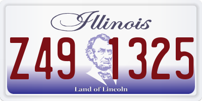 IL license plate Z491325