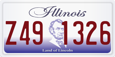 IL license plate Z491326