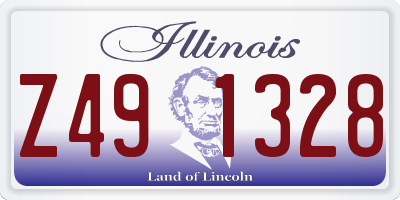 IL license plate Z491328